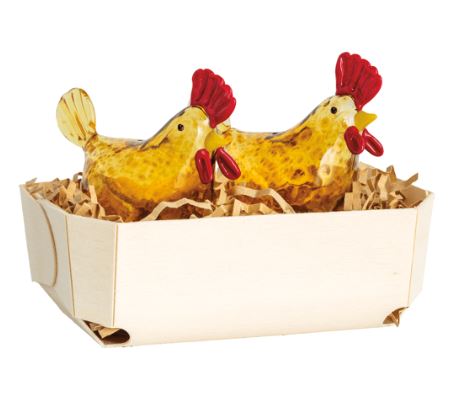 Brown Tortoise Glass Chicken Salt And Pepper