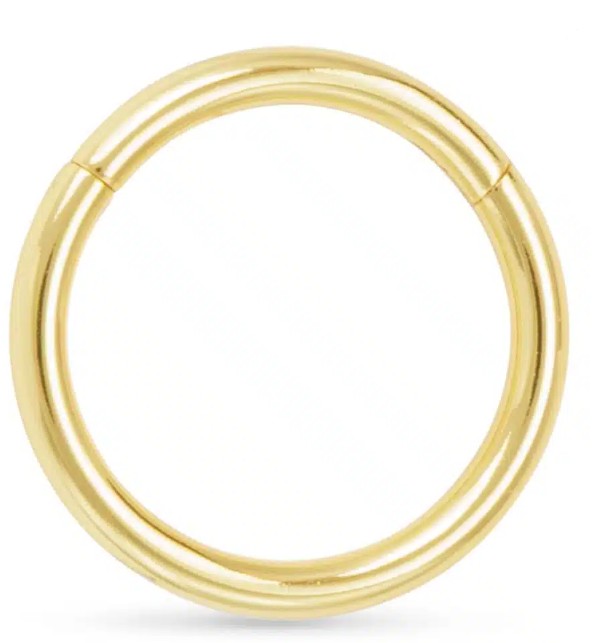 Gold Large Round Charm Clasp