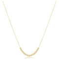 16" necklace gold - classic beaded bliss - 2.5mm gold