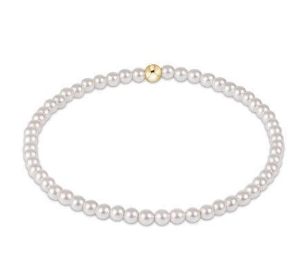 Classic Pearl 3mm Bead Bracelet