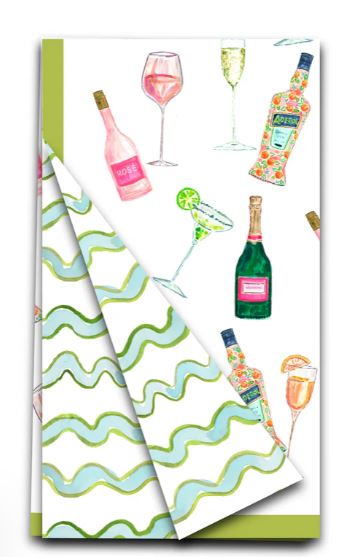 Cocktails Tea Towel