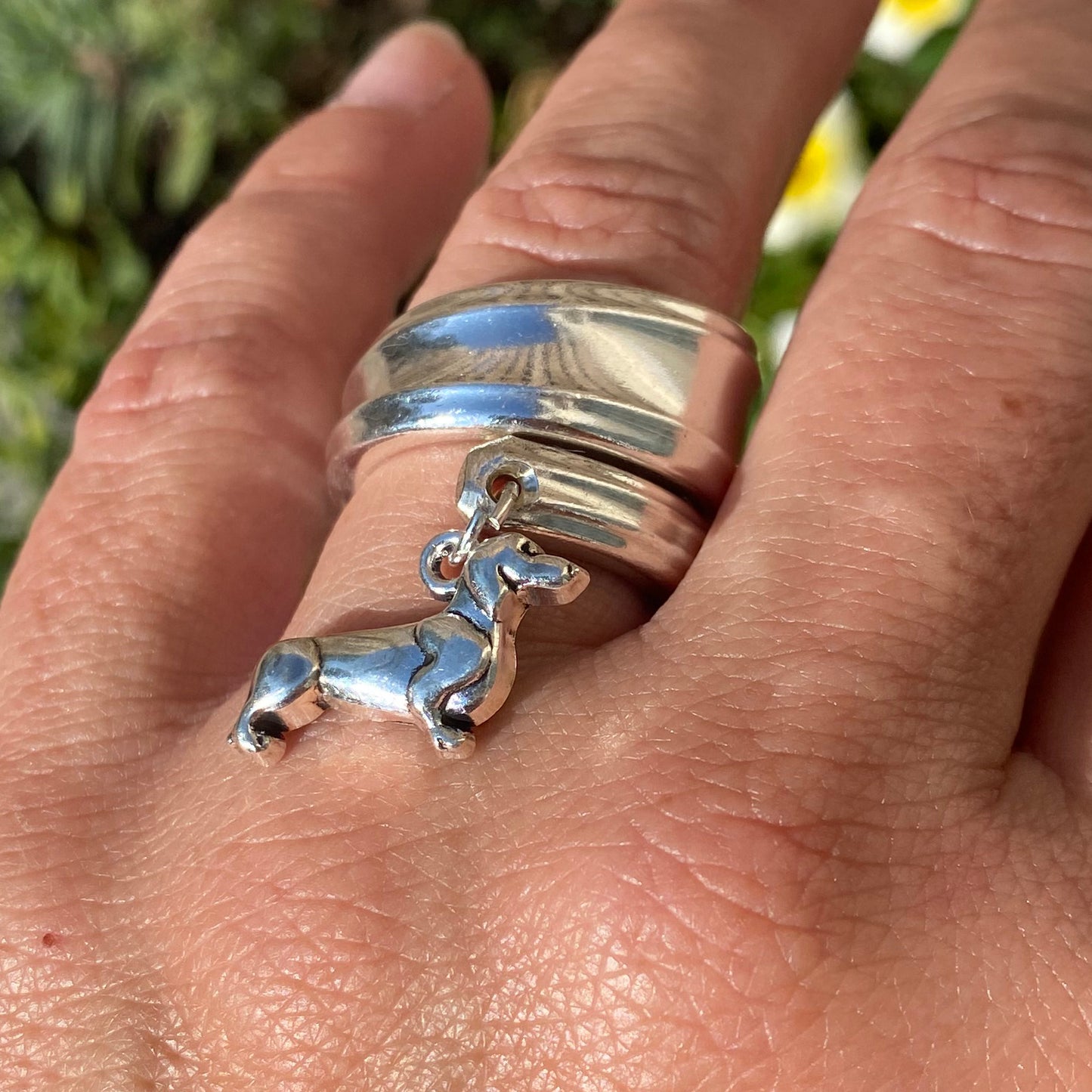 Dachshund Spoon Ring