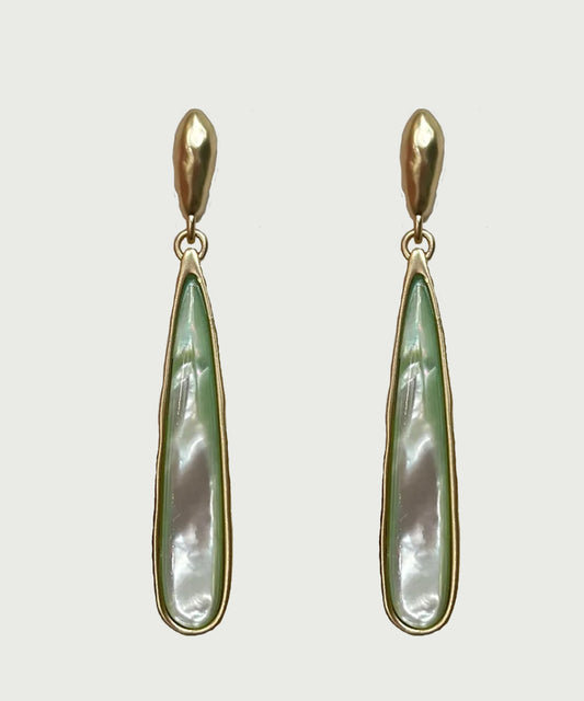 Drip Earrings Sea Foam