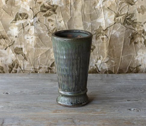 Aged Olive Glaze Pottery Small