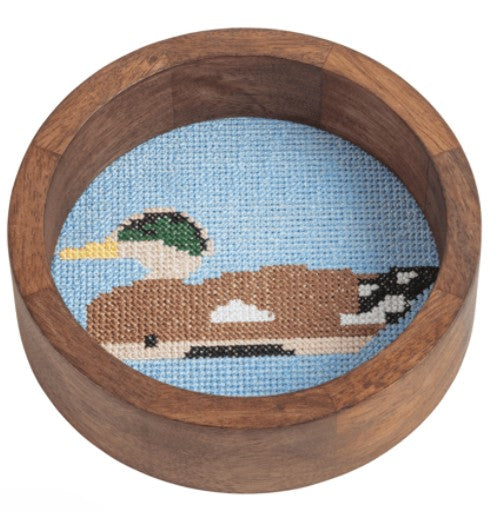 Wine Needlepoint Coaster