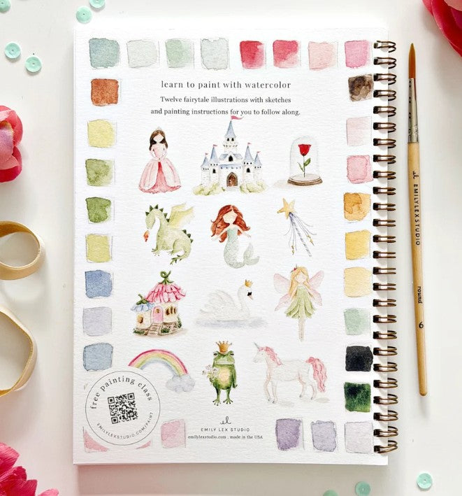 Fairytale Watercolor Workbook