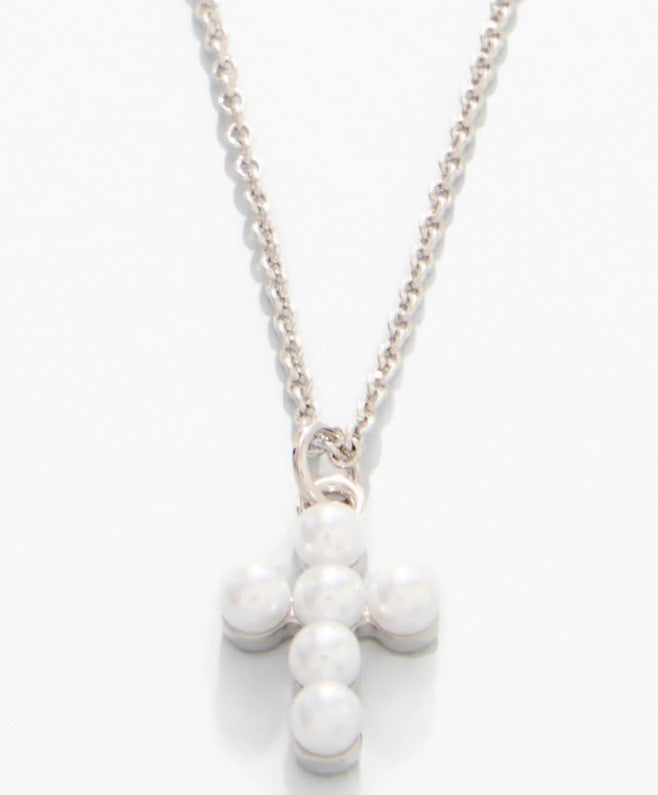 Sea La Vie Necklace Faith/Pearl Cross
