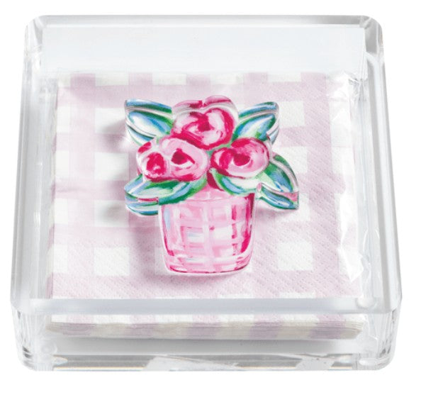 Flower Napkin Holder And Weight Set
