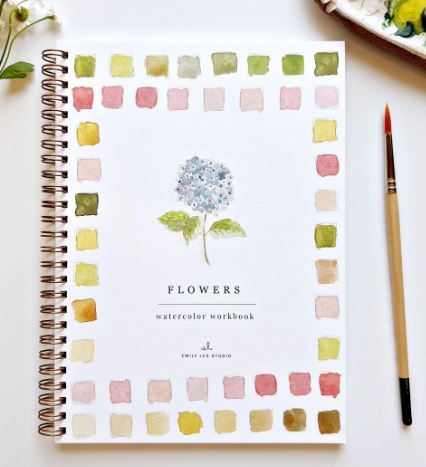 Flowers Watercolor Workbook