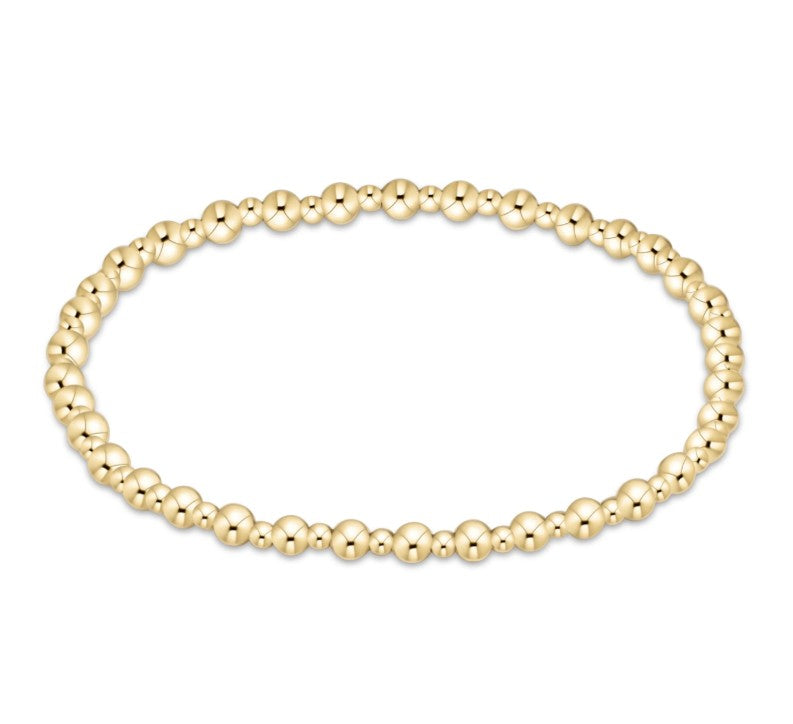 Grateful Gold 3mm Bead Bracelet