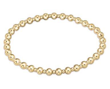 Classic Grateful 4mm Gold Bracelet EXTENDS