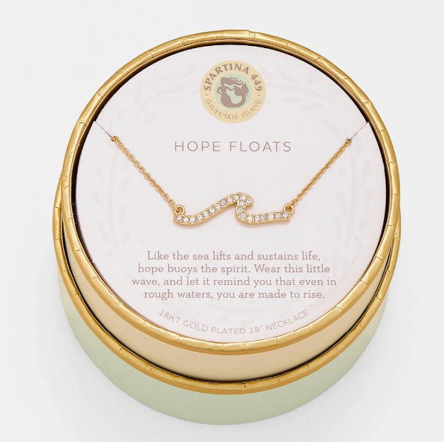 Sea La Vie Necklace Hope Floats/Wave