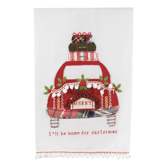 I'll Be Home for Christmas Tea Towel