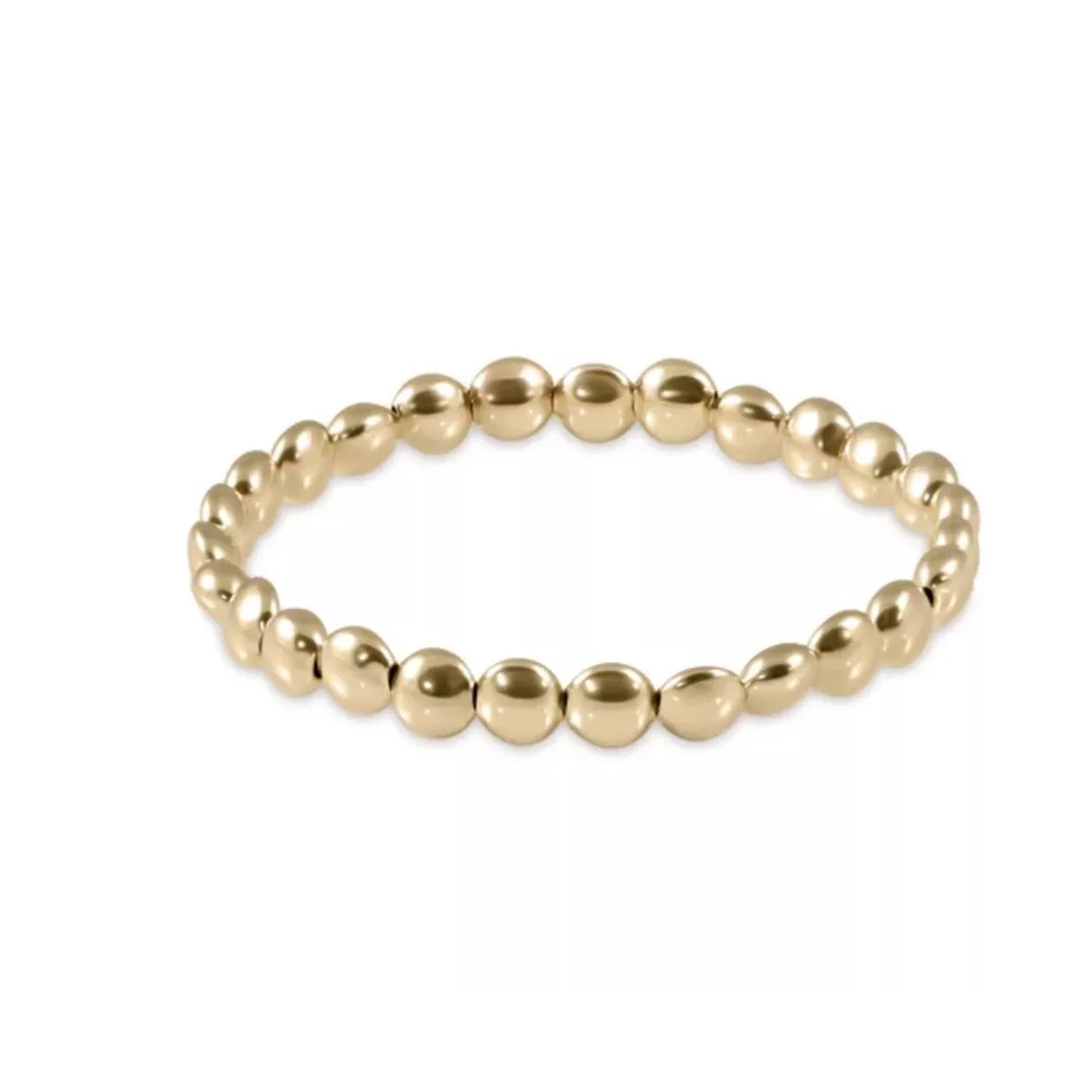 Honesty Gold 6mm Bead Bracelet EXTENDS