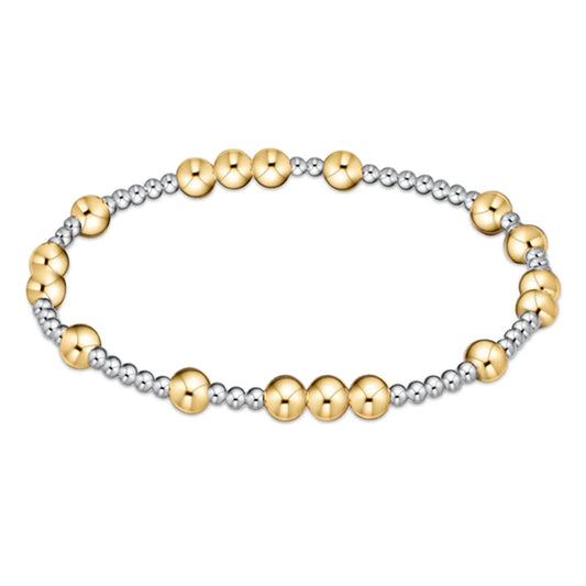 Hope Unwritten 4mm Bead Bracelet - Mixed Metal
