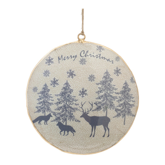 Animal and Tree Disc Ornament