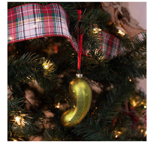Blown Glass Pickle Ornament