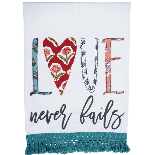 Love Never Feels Hand Towel