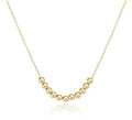 16" necklace gold - classic beaded bliss