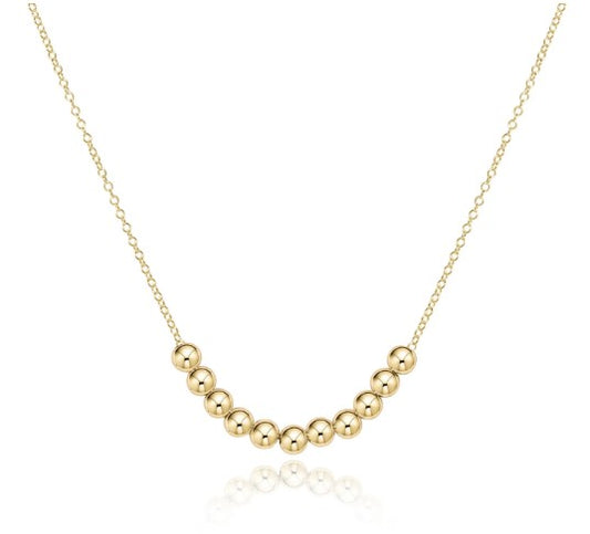 16" necklace gold - classic beaded bliss