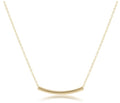 16" necklace gold - bliss bar small gold