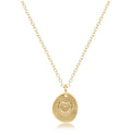 16" necklace gold - inspire love small gold charm