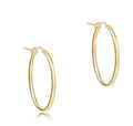 Oval Gold 1" Hoop-Smooth