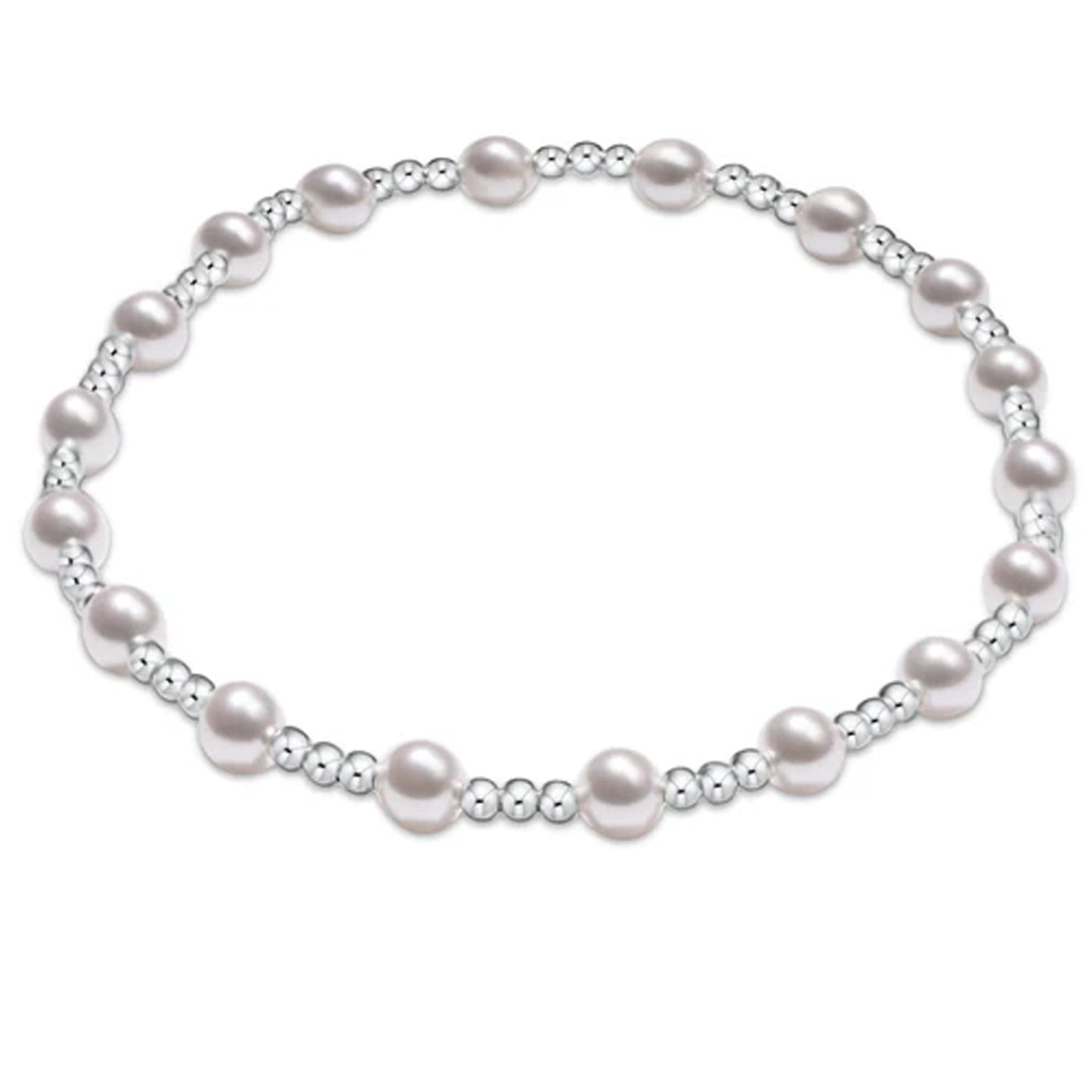 Pearl Sincerity 4mm Beaded Bracelet 6mm