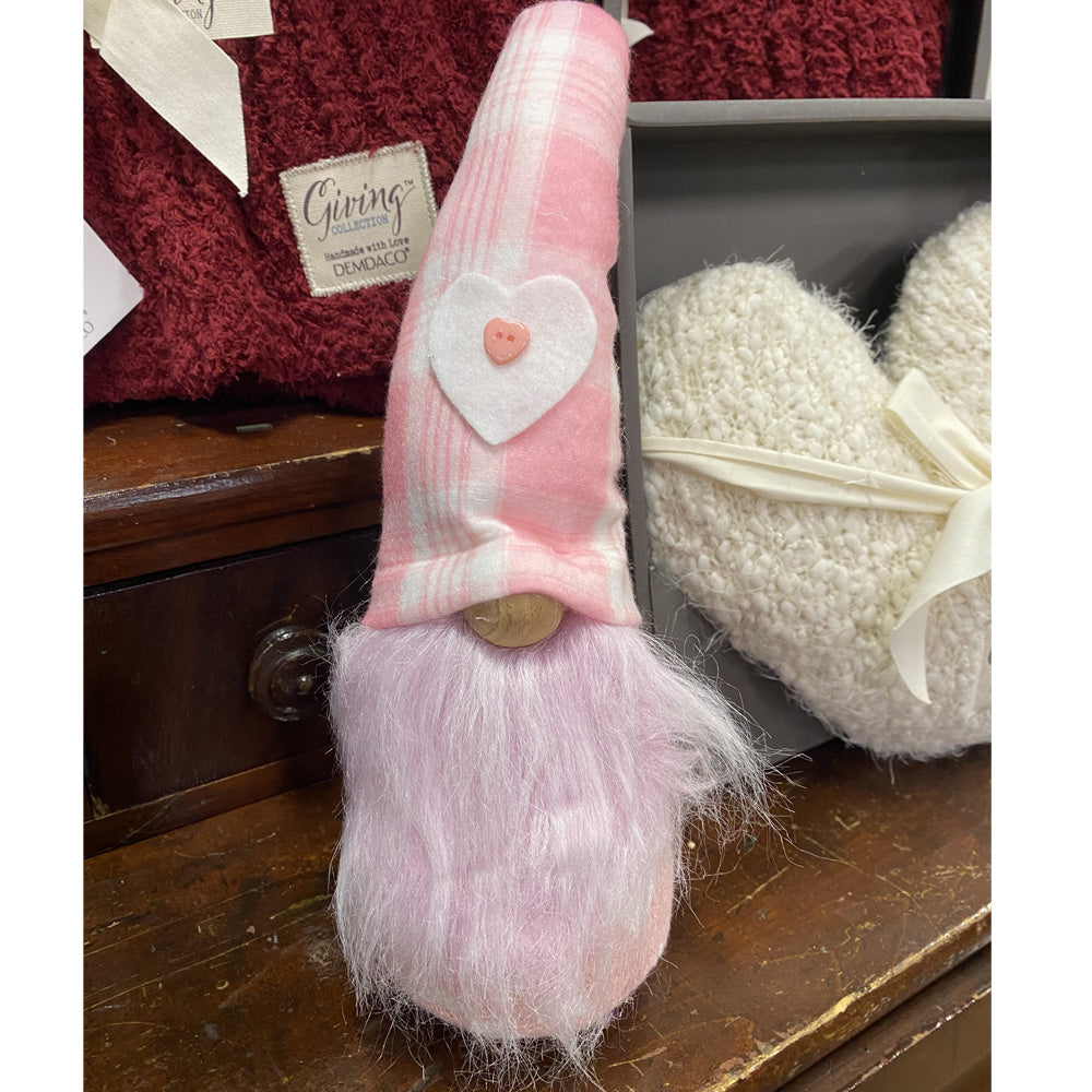 Daisy Plaid Pink Gnome