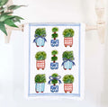Tea Towel Plants and Bows Towel