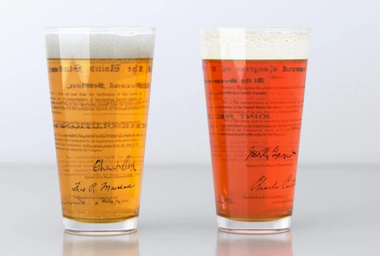 18th & 21st Amendment - Historical - Pint Glasses - Set of 2
