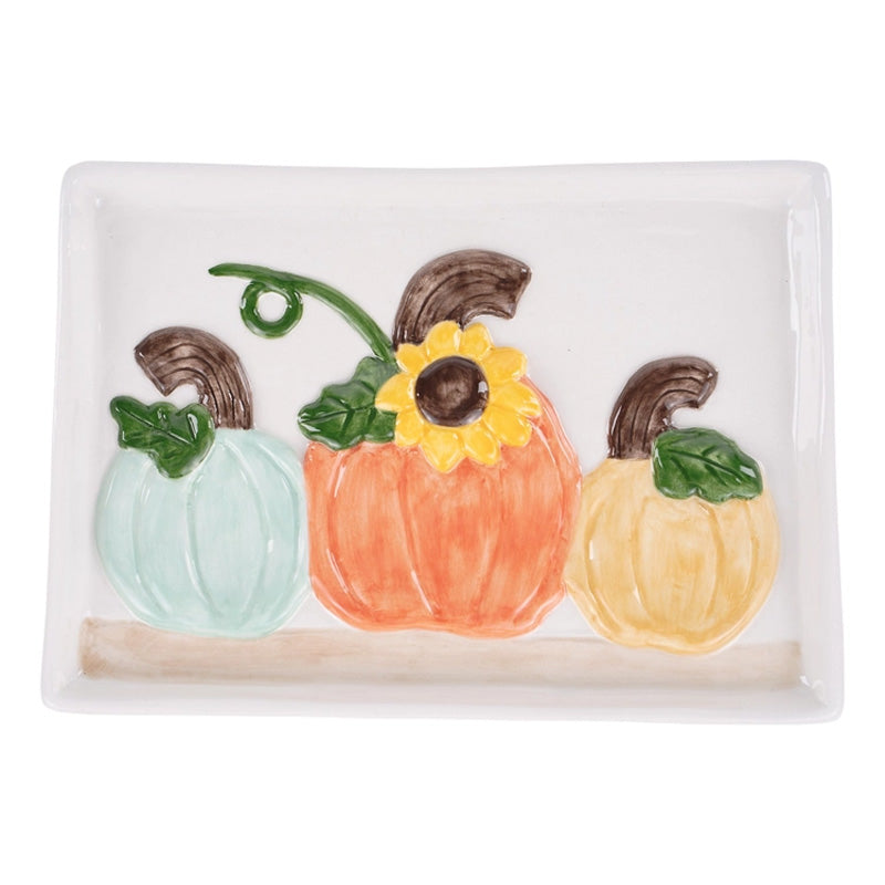 Harvest Pumpkin Trio Tray