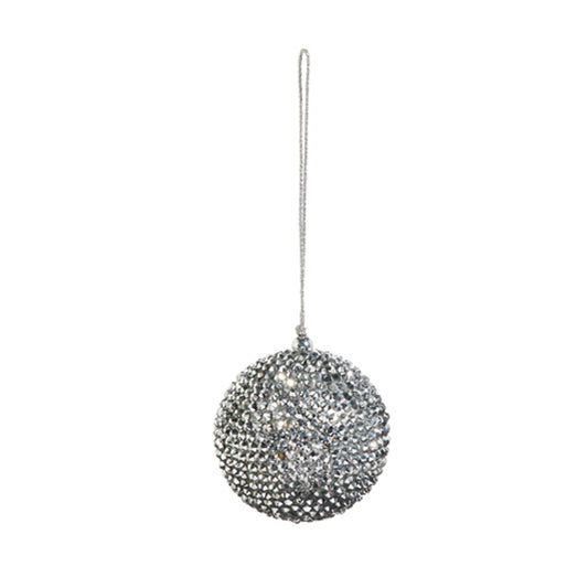 Silver Rhinestone Ornament