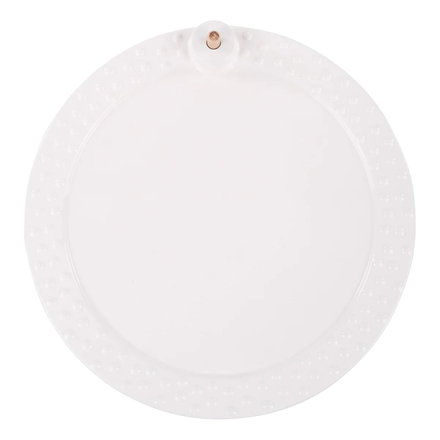 White Round Platter