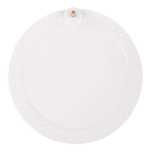 White Round Platter