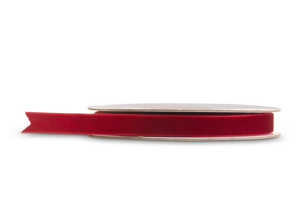 0.5" X 10 Yds Burgandy Velvet Ribbon