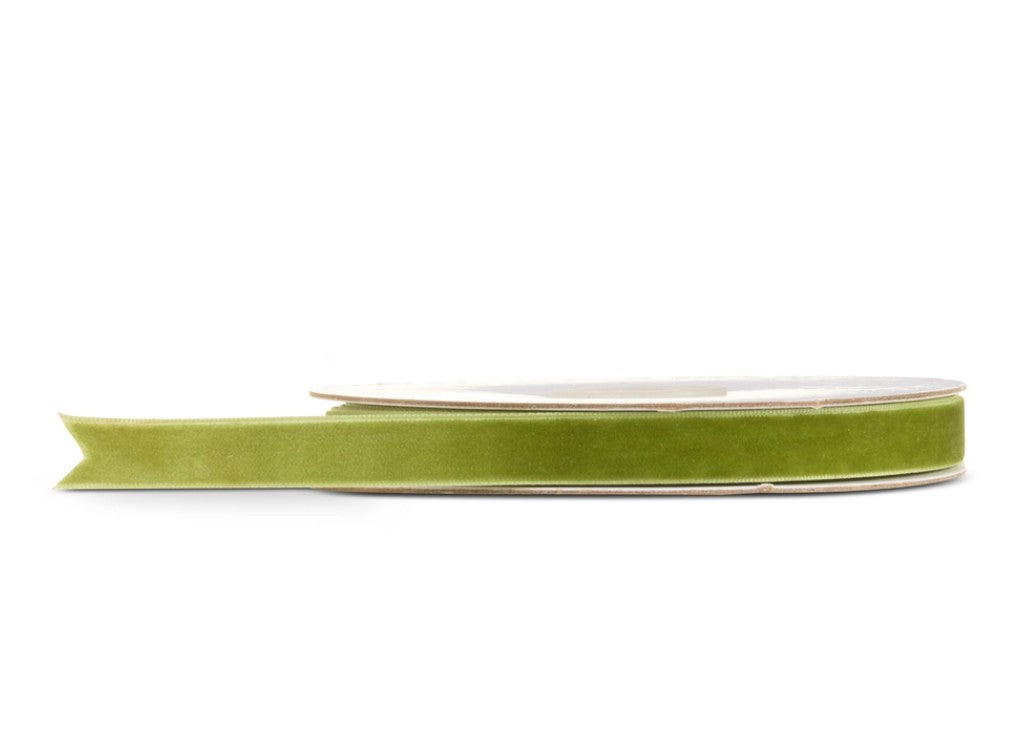 0.5" X 10 Yds Sage Velvet Ribbon