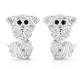 Swivel Dog Earrings – Silver
