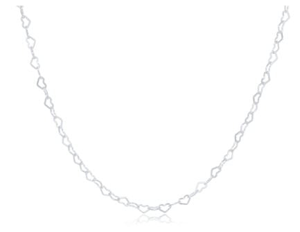 15" Choker Love Silver Chain