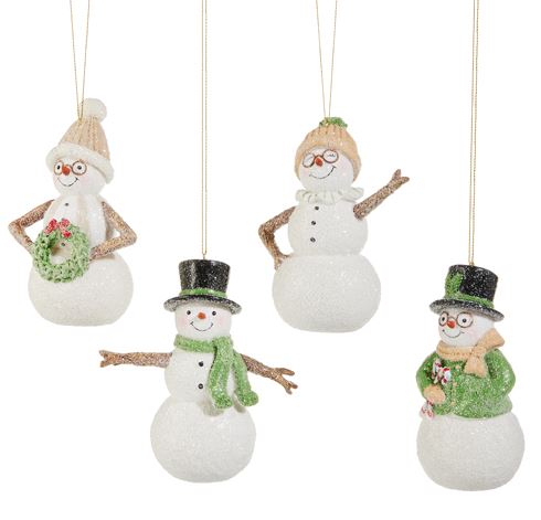 5" Woodland Snowman Ornament