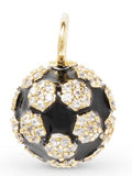 Gold Soccer Ball Charm