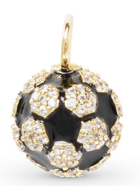 Gold Soccer Ball Charm