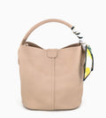 Solea Scarf Accent Bucket Bag