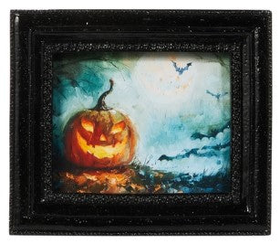 6" Spooky Nights Framed Art
