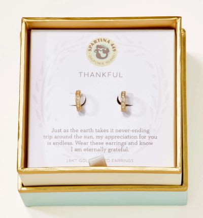 Sea La Vie Thankful Ring Hoop Earrings