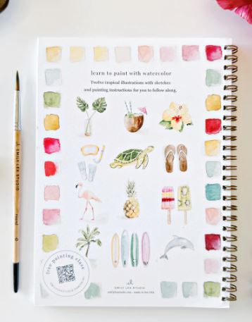 Tropical Watercolor workbook