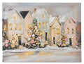 15.75" Twilight Tidings Village Wall Art