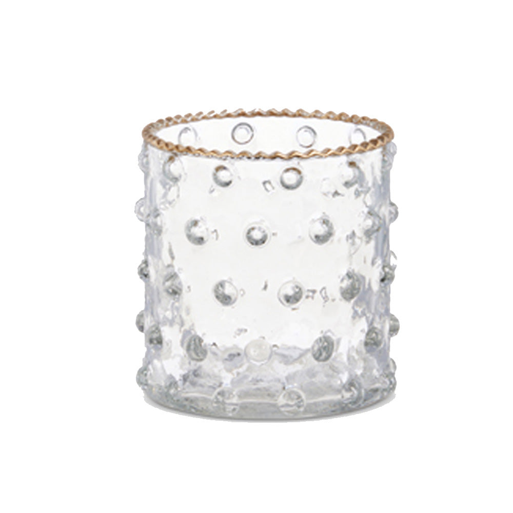 Gold Rim Glass Votives