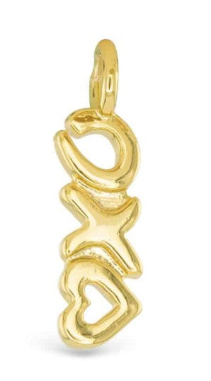 Gold XOXO Charm