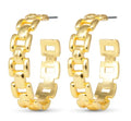 Zoe Polished Huggie Gold Earrings
